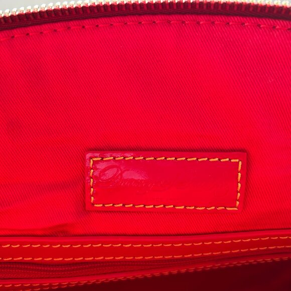 Dooney & Bourke Red Tartan Collection Satchel - Picture 11 of 16